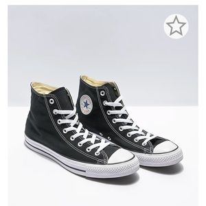 Black Converse High Tops / women 7, men 5